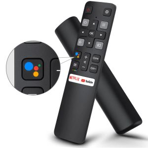 Bluetooth Voice Remote Control-ersättning för TCL-Android, RC802V 65P8S kompatibel med Google Assistant för TCL 55C715 Smart TV