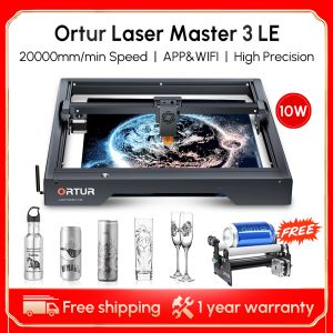 ORTUR 90W Table Laser Cutter Engraver With Rotary Roller 20000mm/Min Phone&WiFi Metal Wood CNC Laser Cutting Engraving Machine