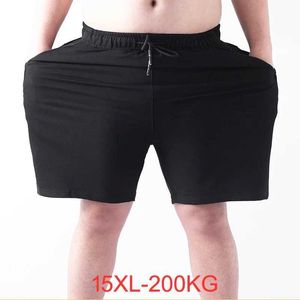 Szorty męskie szorty Plus w rozmiarze 14xl 15xl Summer Bawełna długie nogi sport Sport swobodny luźny rozmiar 58 60 62 200 kg czarne szorty S2452411