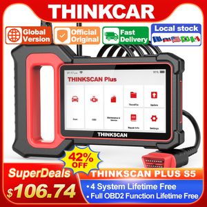 ThinkCar ThinkScan Plus S6 S5 OBD2 Scanner Motor ABS SRS TCM Sistema de diagnóstico Código de diagnóstico Reader