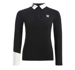 秋の新しいゴルフ女性039S Tシャツ長袖プラスベルベットトップス弾性ファッションスリムフィットスポーツ通気性ポロシャツ2138632