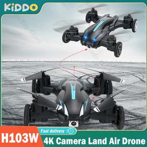 ドローンJJRC H103W RCドローンランドエアデュアルモード4KカメラWiFi FPV LEDライトリモートコントロール航空機360フリップヘリコプターチャイルドおもちゃS24525