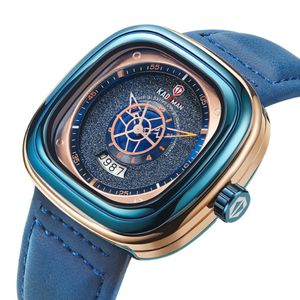 KADEMAN Brand Trendy Fashon Cool Dial Mens Watches Quartz Watch Calendar Accurate Travel Time Male Wristwatches 182S