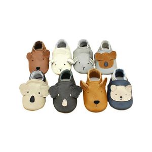 First Walkers Baby in pelle Crib casual Cash Crib Adatto per il primo passo Toddlers Girls Boys Education Walkers Walkers Children Animal Sports Scarpe D240525