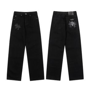 Herrkvinnor Designers Jeans Shorts Ernised Ripped Biker Slim Straight Denim For Men mode denim Jeans Pants Mans mager Jean