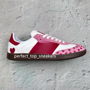 Red Heart Print Shoes Wales Bonner Designer Shoes Og Classic Sneakers Outdoor Flat Sports Shoes Casual Style Shoes Fashion Casual Trainers