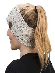 CC Hairband Sweatband Colorful Knitted Crochet Headband Winter Ear Warmer Elastic Band Wide Hair Accessories2089806