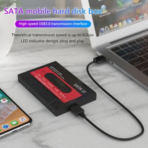 2.5inch HDD Muhafaza SATA - USB 3.0 Adaptör Sabit Disk Kılıfı 6GBPS UASP Bant Sabit Sürücü Kılıfı Taşınabilir Kutu Windows Mac Linux