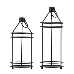 Candle Holders K92A Minimalist Portable Holder Patio Hanging Desktop Tea Light Decorations Classic Candles Display Stand Wax For