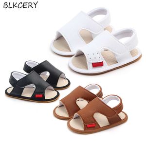 Fashion spädbarn baby pojke sandales småbarn sommarskor nyfödda bebes mjuka gummi ensamma skor för 1 år tränare flicka sandalen l2405