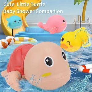 Wind-up Toys Animal bath toys swimming whales/turtles/ducks floating toys in the wind childrens bath water spray toys the best gift S2452444