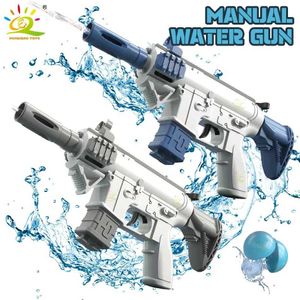 Waffenspielzeug Huiqibao Manual Water Gun Kämpfe tragbare Wüstenadler M1911 M416 Pistolen Shooting Game Outdoor Fantasy Toy Childrens Geschenk D240525