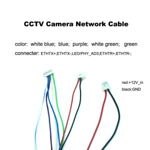 IP -kamerakabel för nätverk Byt ut RJ45 -kabel DC12V CCTV IP -användning