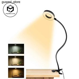 Luzes noturnas 48 LED Clipe Tipo de mesa Lâmpada 360 Flexível Reading de ganho de leitura Lâmpada de lâmpada de olho de olho de lâmpada de aprendizado de clipe de clipe de luz de aprendizado da luz S2452410