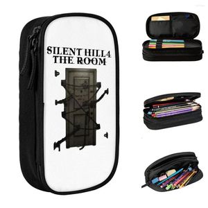Caixa de lápis de grande capacidade Silent Hill 4 O quarto não saia acessórios de jogo filme de camada dupla caixa de maquiagem de meninas