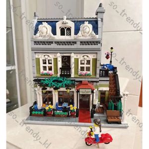 Blocks Creatoring Expert Pet Book Shop Town Hall Downtown Diner Model Moc Modular Building Blocks Bank Cafe Corner Toys Parisian 230906 869