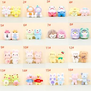 Cartoon plush toy animal doll keychain pendant rabbit doll wedding throwing doll wholesale bag pendant