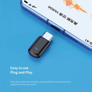 Typ-C Micro USB Smart IR zdalny telefon aplikacja mini adapter nadajnik podczerwieni do smartfona telewizora klimatyzacyjna nowa