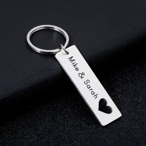 Nome do amante personalizado de chaveiro personalizado para casais de amor casais emparelhados na cadeia namorados namorados de namorados chaves do anel chaves