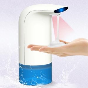 Жидкая мыльная дозаторская пена автоматическая для ванной комнаты для ванной комнаты для блюд с электрическим насосом.