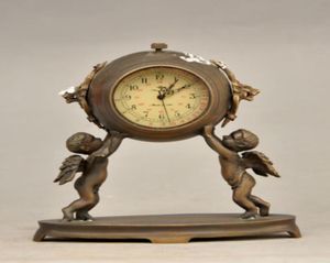 472インチの装飾的な古い真鍮の彫刻は、機械的な時計の天使の子1680660を使用できます