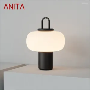 Настольные лампы Anita Postmodern Formate Простой дизайн светодиодный светодиодный творческий стол легкий декор для домашней спальни гостиной