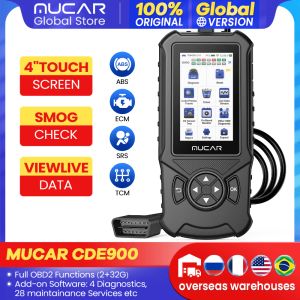 MUCAR CDE900 OBD2 SCANNER MOTOR DO TOLA DE DIAGNOSTO DE INICIONAÇÃO DO TCM ABS SRS OBD 2 Código automático Leitor Lifetime Atualização Wi -Fi Atualização WiFi