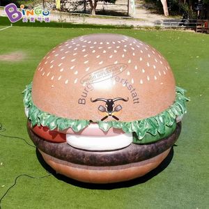Гигантские рекламные надувные модели гамбургера взорвать модели модели с пищевыми воздушными шарами для открытого украшения Sports
