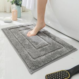 Carpets Soft Comfortable Thick Plush Floor Mat Bathroom Rug Bedroom Carpet Living Room Non-slip Water Absorption Anti-Slip