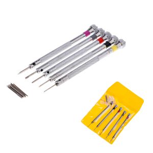 5 PCs/set Mini Tone Tone Chaved Set Link Pin Remover Belivers de fenda para óculos REPARAÇÃO DO KIT DE REPARO DE REPARAÇÃO FERRAMENTAS DOBRAS