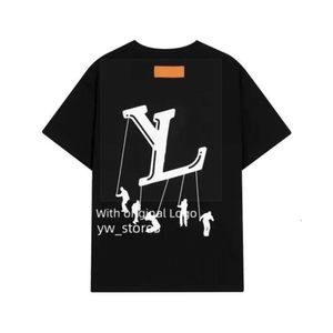 Louiseviotion T Shirt Designer Thule Men's Thirt T-Shirt Summer Lvse Tees عالية الجودة Tees للرجال Womens V Letters Monogrammed Lvlies Thirts Thirts Asian Size 36b