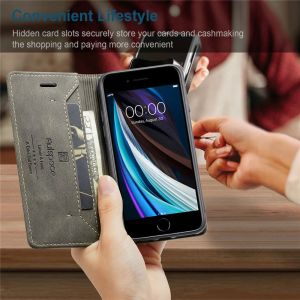 iPhone SE 2020 Case Flip Leather Phone для iPhone SE 2020 Case Case Luxury Magnetic Flip Wallet Coque для Apple iPhone SE3 2022