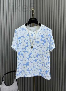 Camiseta feminina designer de camiseta de verão camisetas de algodão feminino cobertas de c camiseta de manga curta para mulheres iele