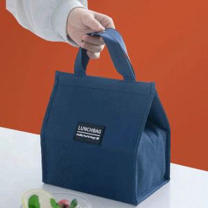 Högkapacitet Portable Oxford Lunch Bags Thermal Picnic School Food Bento Påsar Isolerad färsk kylare förvaringsbehållare