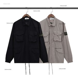 Men jacket designer coat long-sleeved brand Multi-pocket jackets Fashion logo mens zipper shirt jacket jumper travel school clothing May 24 511