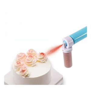 Cake Tools Manual Pastry Airbrush Gun Sprayer Para Pasteleria For Kitchen Tool 6 Färger Drop Delivery Home Garden Dining Bar Bakeware OT5ZL