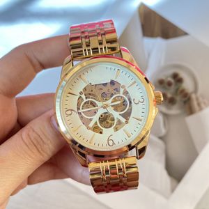 Hot Selling Hollow Mechanical Watch Mens Luxo Novo relógios de lazer de alta qualidade