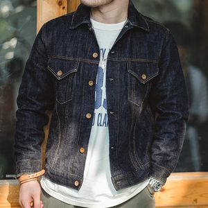 Maden Retro Workwear Original Denim Jacket Motorcykel lämplig för vår- och sommarjackor Mens Trend 240516