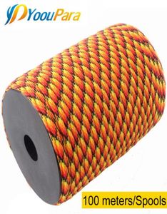 Yooupara 252 Farben Paracord 4mm 100 Meter Spulen 7 Stränge Seil Fallschirmschnur Outdoor Kletterstieg Taktisches Überleben Paracord 5507390994