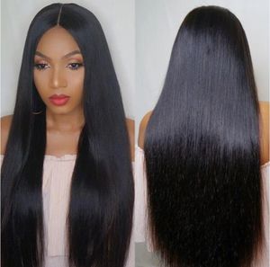 4X4 Lace Front Wigs Brazilian Human Hair Wig Long Straight Brazilian Hair 180%