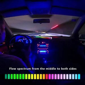 RGB音楽サウンドコントロール16 LEDピックアップライトリズム雰囲気バー/カーTVゲームコンピューターデスクトップデコーラランプ