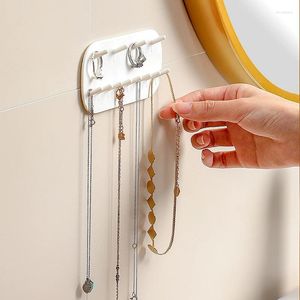 Jewelry Pouches Adhesive Paste Wall Hanging Storage Hooks Display Organizer Earring Ring Necklace Hanger Holder Stand