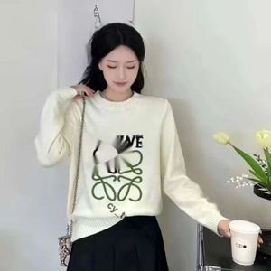 Lowe Fashion Designer Pullover Loew Hoodie Loeweee Top Loewesweater Designer Hoodie Pullover Strickbogen Frauen Pullover Streifen Kontrastpullover Pullover Jumper 223