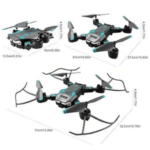 Drony Inteligentne UAV Nowe G6 Profesjonalne składane cztery helikopter dron powietrzny S6 High -Definicja kamera GPS RC Helikopter FPV WiFi Obstac