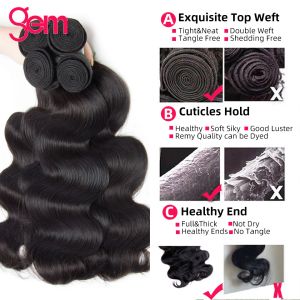 Body Wave Bundles Human Hair Brazilian Weaving Hair Glueless Weave Black 3 4 Bundles Deal Natural 30 Inch Bundle Hair Extensions