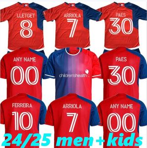 24 25 Club De Foot Dallas FC Soccer Jerseys Arriola Pomykal Ferreira 2024 Obrian Velasco Ntsabelen