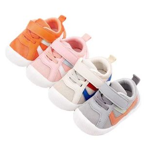 Pierwsze Walkers Baby Girls Boys Fashion Sports Buty Sofe Sole First Step Walker Baby Toddler Indoor Buty 0-3 lata D240525