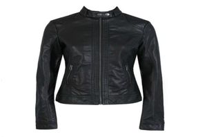 Women039S läderjacka PU lädermotorcykeljacka Fashion Jacket Slim Women039Soft Leather Large Size XSXXXL9815867