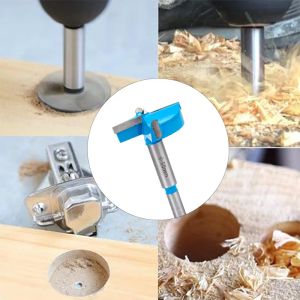 Huhao Forstner Drill Bit Carbide Woodworking Hole Saw Hinge Boring Cutter Kit Drilling Diameter 15mm〜60mm Wood Cutter Tools