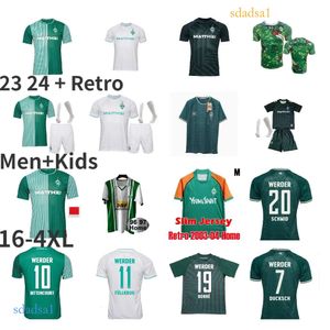 2023 2024 Werder Brema 125th Soccer Maglie Marvin Ducksch Leonardo Bitttencourt Friedl Pieper Retro 96 97 03 04 Bode Klose Ivan Klasnic Frings Schaaf Football